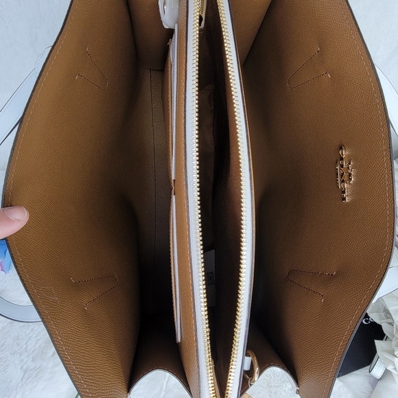 Coach SET 2 PCS Signature Shoulder Bag Purse Handbag + Wallet NWT - Picture 11 of 16